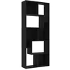 Image de vidaXL Bibliothèque Noir 67x24x161 cm Bois dingénierie 801878