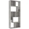 Image de vidaXL Bibliothèque Gris béton 67x24x161 cm Bois dingénierie 801881