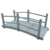 Image de Pont de jardin en bois de sapin massif - vidaXL - Gris - 140x60x56 cm