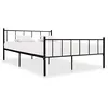 Image de Cadre De Lit Sans Matelas Noir Métal 180x200 Cm Vidaxl