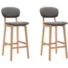 Image de vidaXL Lot de 2 Tabourets de Bar Chaise de Pub Siège de Bistrot Meuble de Salle à Manger Cuisine Salon Maison Intérieur 289367