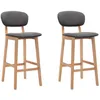 Image de vidaXL Lot de 2 Tabourets de Bar Chaise de Pub Siège de Bistrot Meuble de Salle à Manger Cuisine Salon Maison Intérieur 289368