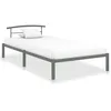 Image de Cadre De Lit Sans Matelas Gris Métal 90x200 Cm Vidaxl