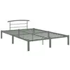 Image de Vidaxl cadre de lit sans matelas gris métal 160x200 cm cadre 2 personnes
