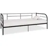 Image de vidaXL Cadre de lit de repos sans matelas noir métal 90x200 cm 284673