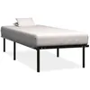 Image de Cadre De Lit Sans Matelas Noir Métal 90x200 Cm Vidaxl