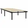 Image de Vidaxl cadre de lit sans matelas noir métal 90x200 cm cadre 1 personne