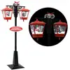 Image de Vidaxl lampadaire avec père noir et rouge 81x40x188cm pvc 289926