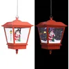 Image de Lampe Suspendue De Noël Lumière Led Père Noël Rouge 27x27x45 Cm Vidaxl