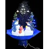 Image de vidaXL Arbre de Noël Neigeux avec Base de Parapluie Décoration de Noël Sapin Artificiel Salon Salle de Séjour Maison 289929