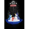 Image de Arbre De Noël Neigeux Avec Base De Parapluie Bleu 170 Cm Pvc Vidaxl