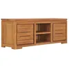 Image de vidaXL Meuble TV 110x30x40 cm Bois de teck massif
