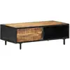 Image de Table Basse 105x50x35 Cm Bois De Manguier Brut Vidaxl