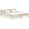 Image de Cadre De Lit Sans Matelas Bois De Manguier Massif 200 Cm Vidaxl