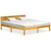 Image de Cadre De Lit Sans Matelas Bois De Manguier Massif 180 Cm Vidaxl