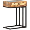 Image de Table D'appoint En U 45x30x61 Cm Bois De Récupération Massif Vidaxl