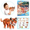 Image de Puzzle 3d Tigre Junior En Mousse Orange - 121 Pièces De Toi-toys