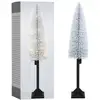 Image de Un Sapin De Noël Lumineux Enneigé Avec Des Lumières / Sapin De Noël 25 Led, 120 Cm