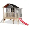 Image de Maisonnette en bois pour enfants loft 350 gris - exit toys