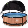 Image de EXIT Wood Piscine Tubulaire ø244   Piscine Hors Sol   Marron