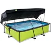 Image de Exit Piscine 300x200x65cm Avec Voile D'ombrage Et Pompe Filtrante