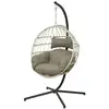 Image de Fauteuil Suspendu En Corde Palanga Gris - Jardideco