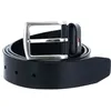 Image de Ceinture - TOMMY HILFIGER - New Denton - Cuir 100% - Largeur 35 cm - Bleu Midnight