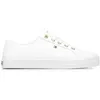 Image de Tommy Hilfiger Essential Nautical - Baskets femme blanches en textile semelle vulcanisée