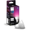 Image de Ampoule connectée - PHILIPS HUE - GU10 - Lumière blanche et couleur - Compatible Bluetooth - Contrôle vocal