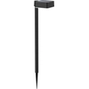 Image de Borne De Jardin Solaire Philips Vynce 1,5 W 10,5 X 13,5 X 54 Cm Noir Plastique Carré (2700 K) (vert Tendre) (1 Unité)