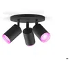 Image de Philips Hue Fugato Spot triple White & Color Ambiance (929003810101) - LED multicolore Bluetooth & Hue Bridge
