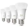 Image de Pack de 4 ampoules led connectées a60 - lumiere blanche chaude - culot e27 - 6w - 1000-2000k - 810 lumens