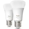 Image de Pack de 2 ampoules LED connectées A60 - PHILIPS HUE - Lumière blanche et colorée - Culot E27 - 81W - 1000-2000k - 1100 lumens