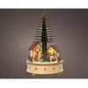 Image de Maison Microled Avec Arbre De Noël, Avec Musique Et Mouvement, 15 X 25 Cm