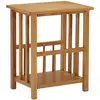 Image de Table À Revues 45x35x55 Cm Bois De Chêne Solide Vidaxl