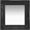 Image de Miroir Mural Style Baroque 40x40 Cm Noir Vidaxl