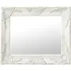 Image de Miroir Mural Style Baroque 50x40 Cm Blanc Vidaxl