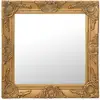 Image de Miroir Mural Style Baroque 50x50 Cm Doré Vidaxl