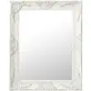 Image de Miroir Mural Style Baroque 50x60 Cm Blanc Vidaxl