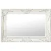 Image de vidaXL Miroir mural style baroque 60x40 cm Blanc 320328