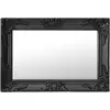 Image de Miroir Mural Style Baroque 60x40 Cm Noir Vidaxl