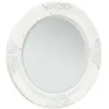 Image de vidaXL Miroir mural style baroque 50 cm Blanc 320344