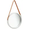 Image de Miroir Mural Avec Sangle 40 Cm Argenté Vidaxl