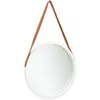 Image de Miroir Mural Avec Sangle 50 Cm Blanc Vidaxl