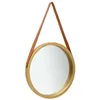 Image de vidaXL Miroir mural avec sangle 50 cm Doré 320365