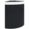 Image de Panier À Linge D'angle Bambou Noir 60 L Vidaxl