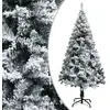 Image de Sapin De Noël Artificiel Avec Neige Floquée Vert 150 Cm Pvc Vidaxl