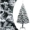 Image de Sapin De Noël Artificiel Avec Neige Floquée Vert 240 Cm Pvc Vidaxl