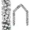 Image de Guirlande De Noël Avec Neige Floquée Vert 10 M Pvc Vidaxl
