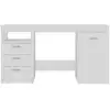 Image de Vidaxl bureau blanc 140x50x76 cm bois d’ingénierie 3054780